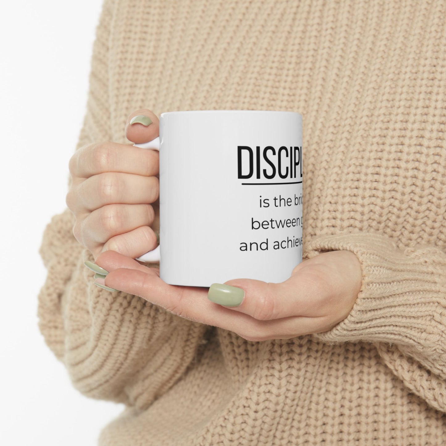 Discipline Motivational coffee mug | Gym Quote | Self Improvement Gift