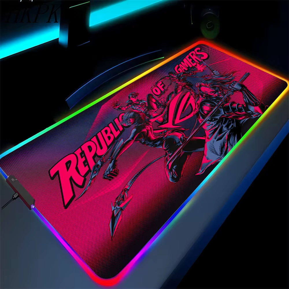 Black Mouse Pad, Gaming Mouse Pad, Anime Gaming Pad, Gaming Rug, Computer XXL Cute Mouse Pad, Large Gaming Keyboard Rug.