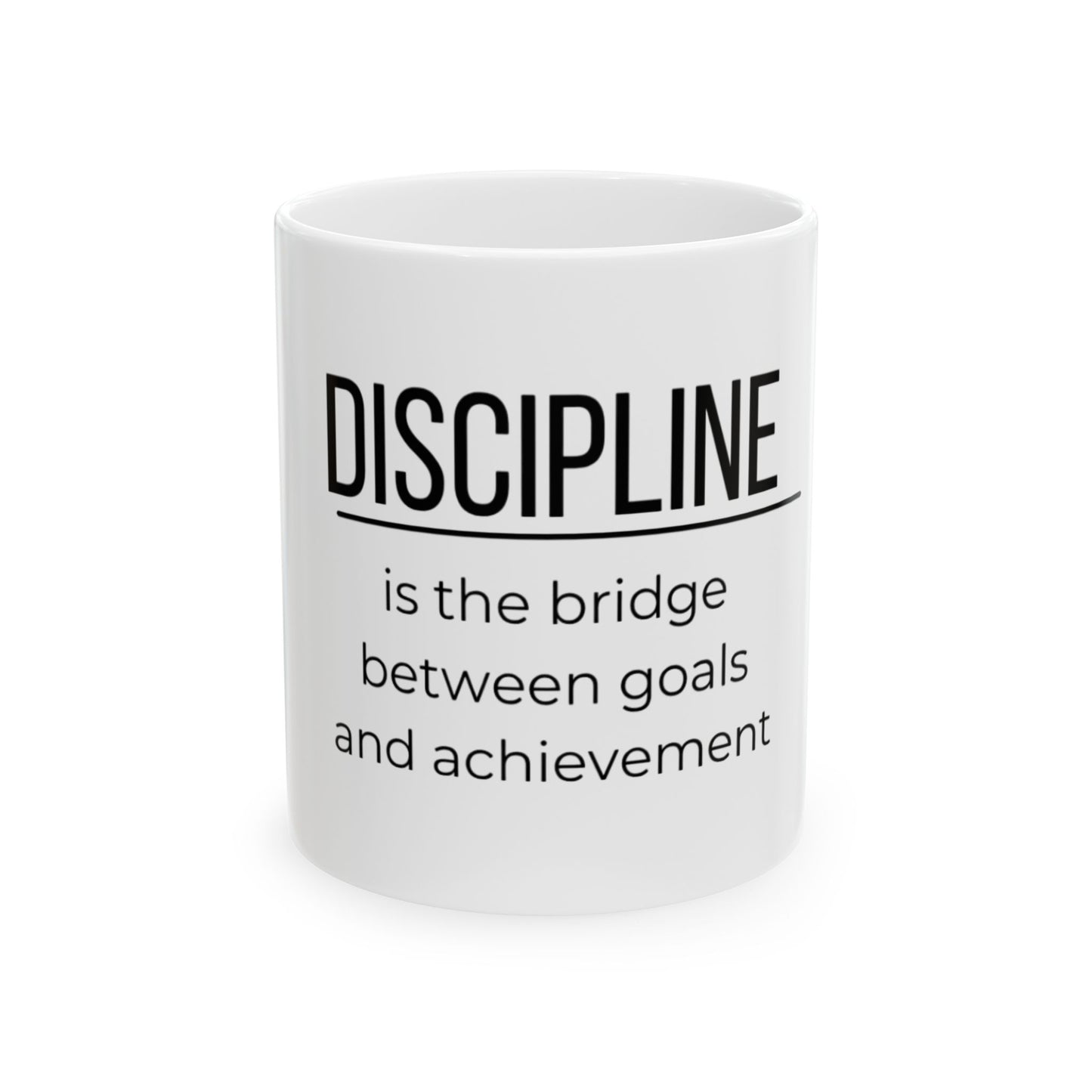 Discipline Motivational coffee mug | Gym Quote | Self Improvement Gift