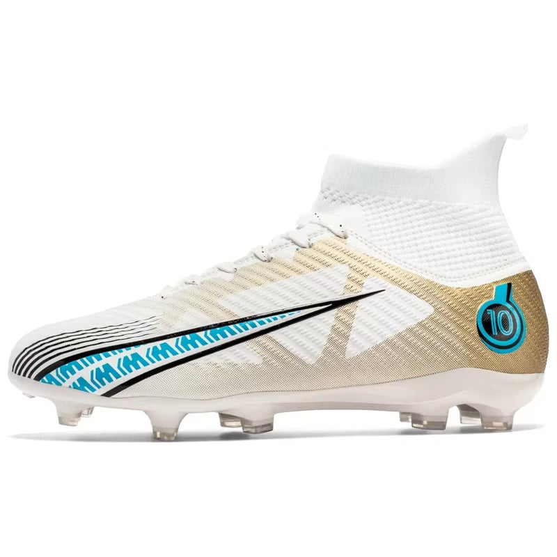 Men FG/TF Football Boots Futsal Professional Unisex Anti-Slip Kids Soccer Shoes Grass Training Outdoor Football Shoes Sneakers