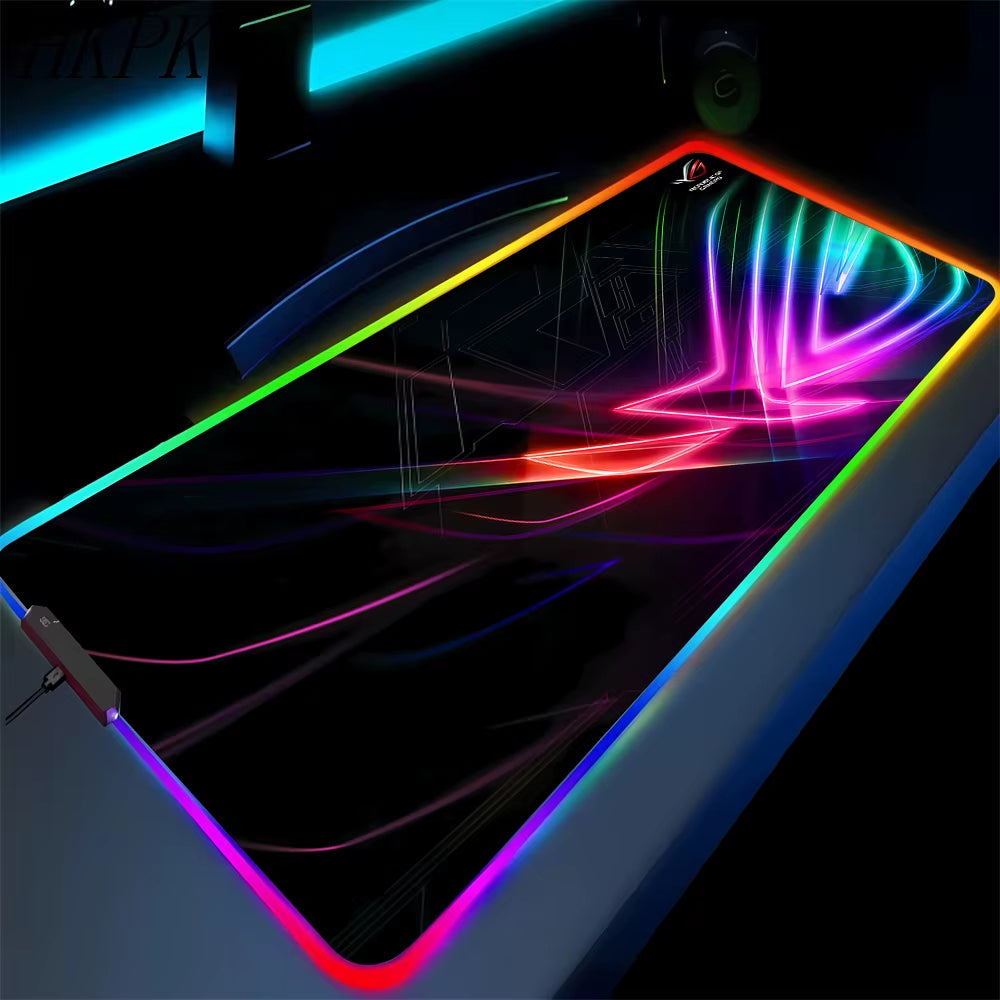 Black Mouse Pad, Gaming Mouse Pad, Anime Gaming Pad, Gaming Rug, Computer XXL Cute Mouse Pad, Large Gaming Keyboard Rug.